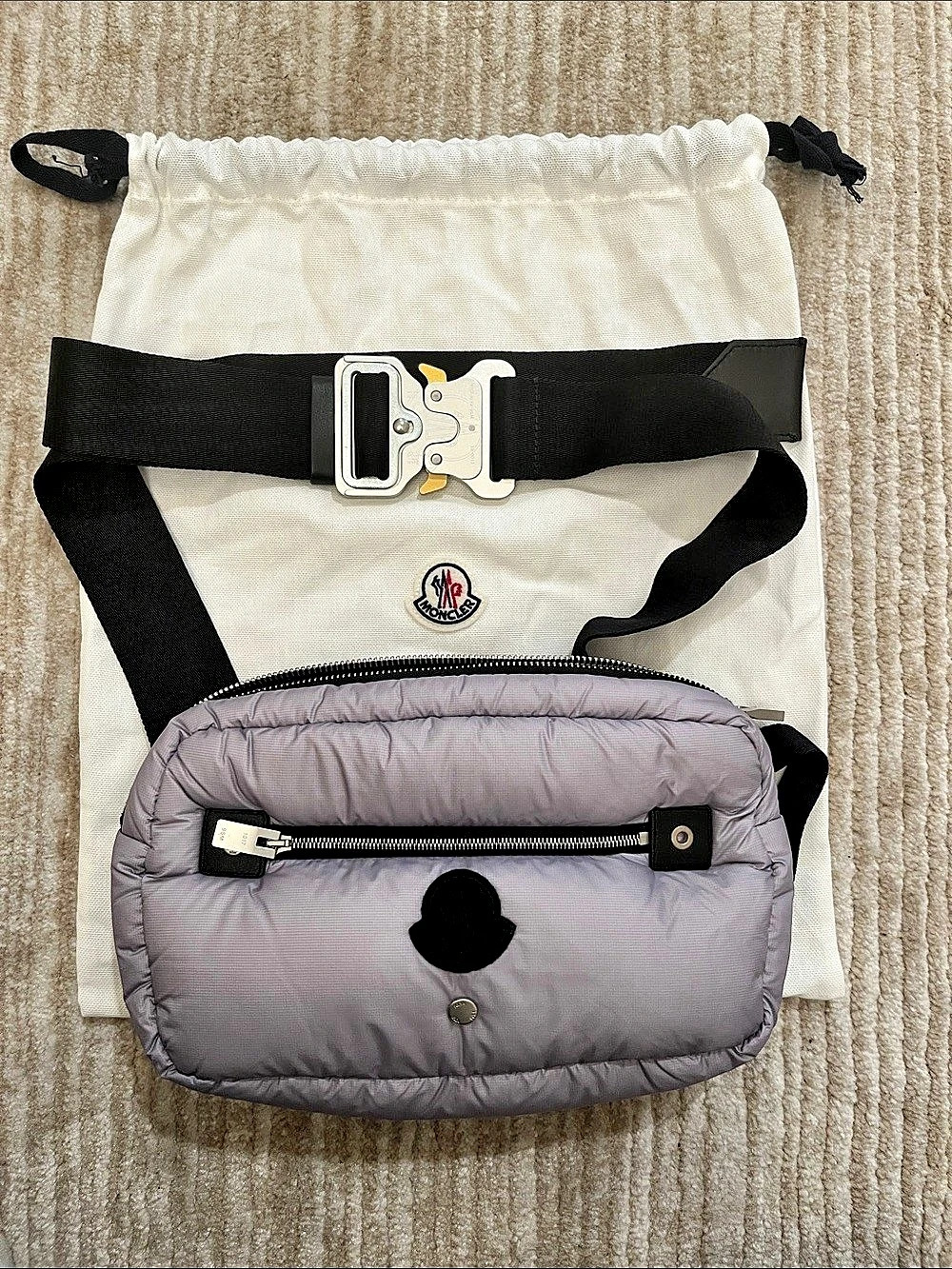Moncler 6 Moncler 1017 ALYX 9SM Down Puffer Belt Bag Purple & Black